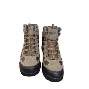 Rugged Outback Mens Hiking Boots Size 13 Brown/Black Mesh & Suede Upper Durable